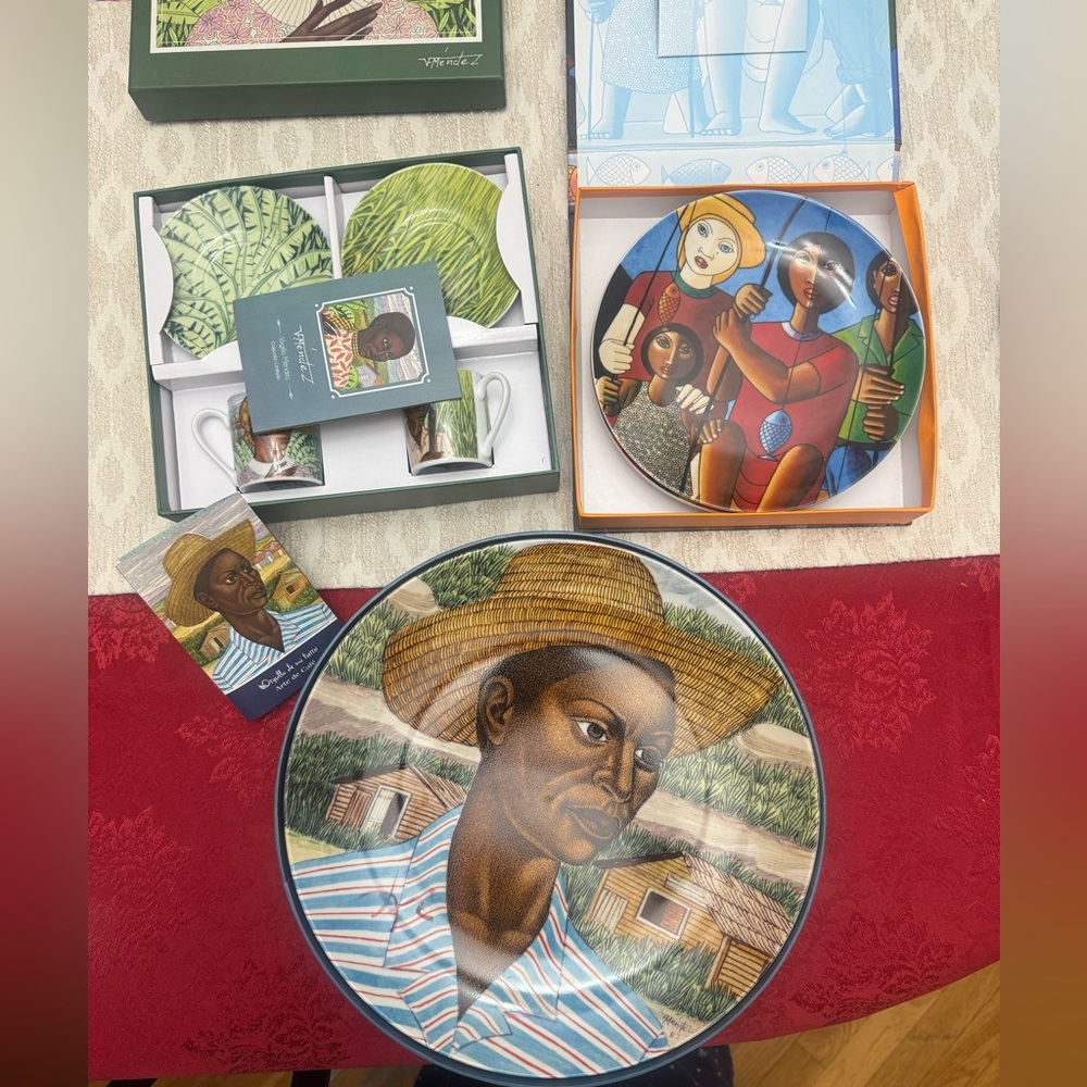 Colorful Decorative Plate Set